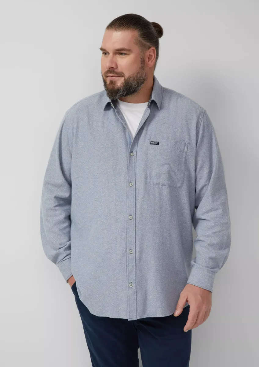 Regular Fit: Gewaschenes Hemd aus Baumwolle