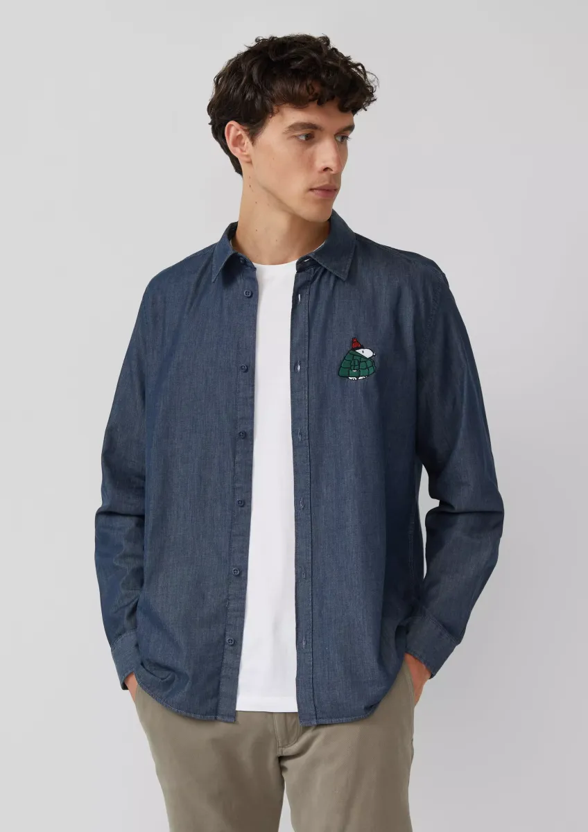 Regular Fit: Hemd mit Peanuts®-Motiv