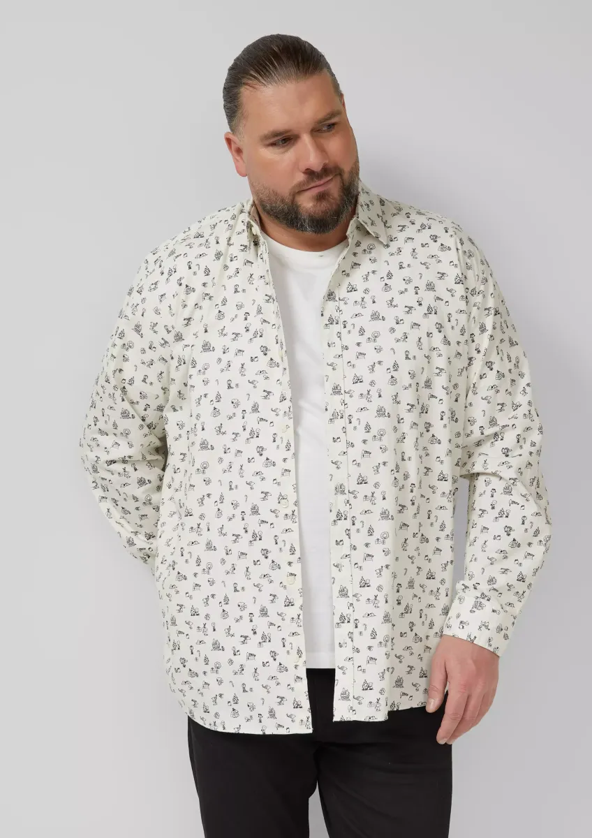 Regular Fit: Hemd mit Peanuts®-Motiv