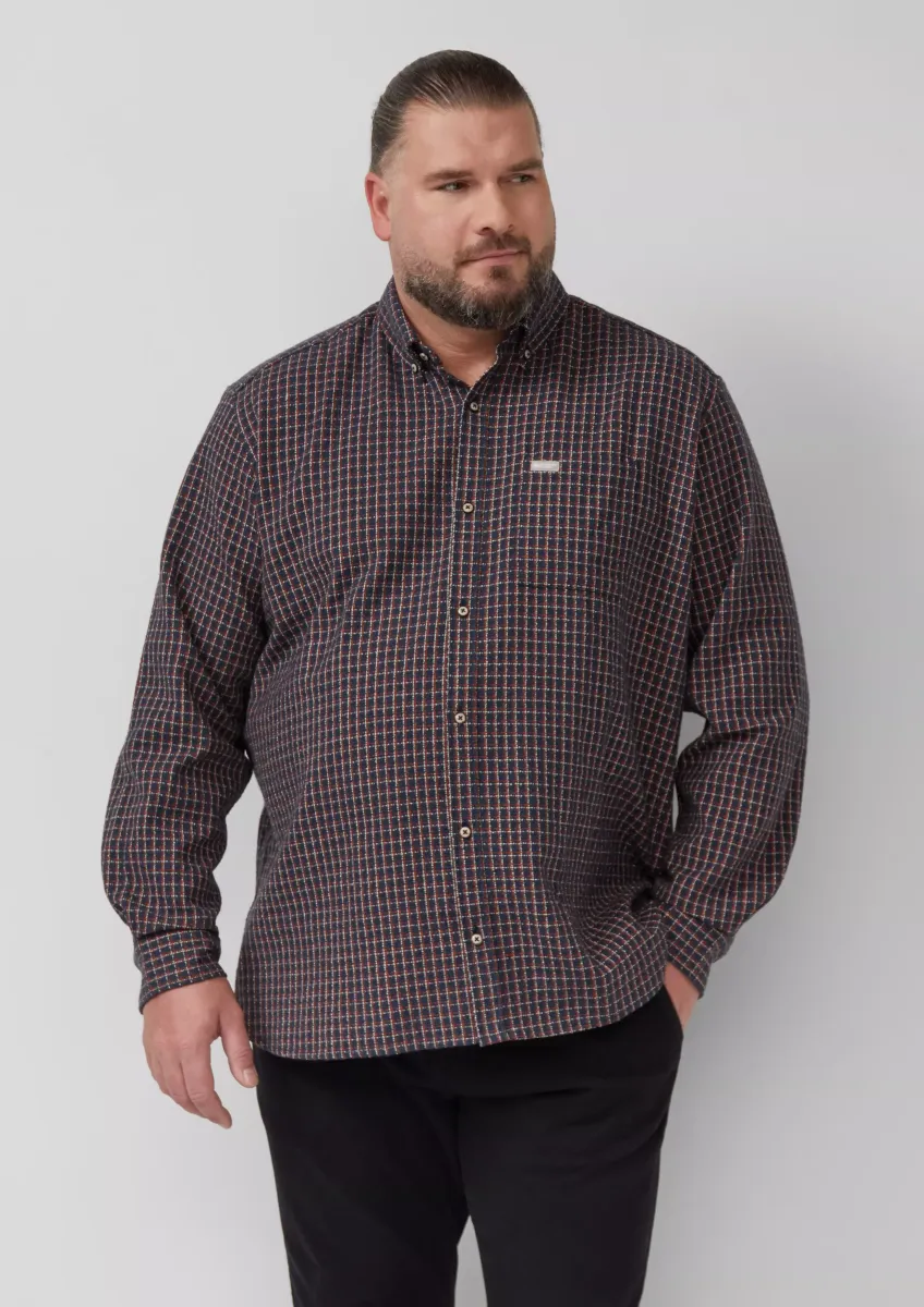 Regular Fit: Kariertes Hemd aus Baumwolle