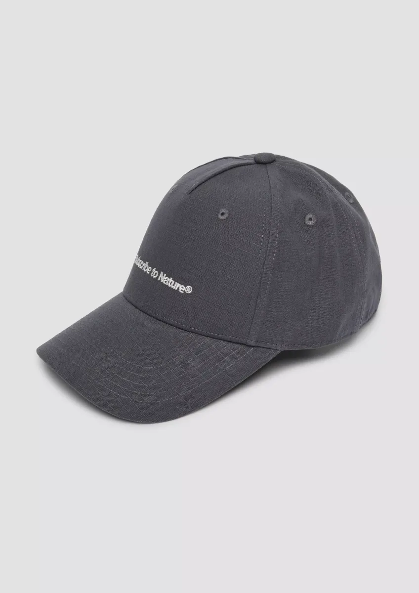 Ripstop Basecap mit Stickerei