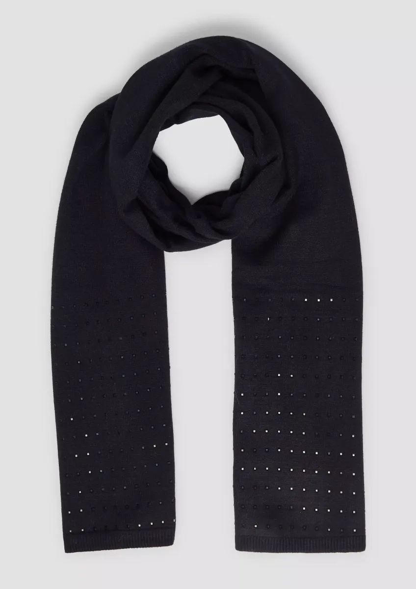 Schal mit Schmucksteinen