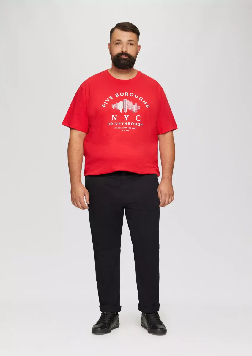 Slim: Elastische Hose aus Baumwollmix