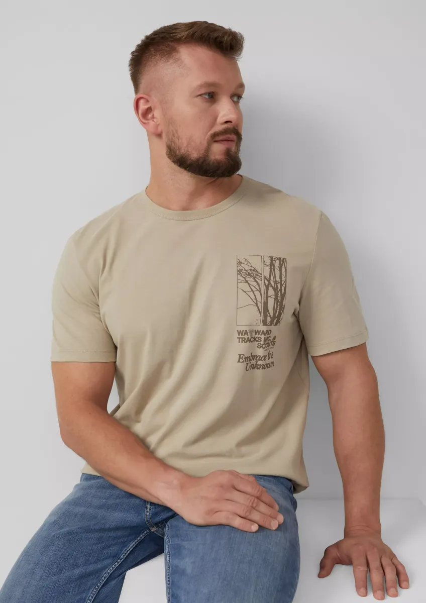 Softes Baumwoll-T-Shirt mit Artwork