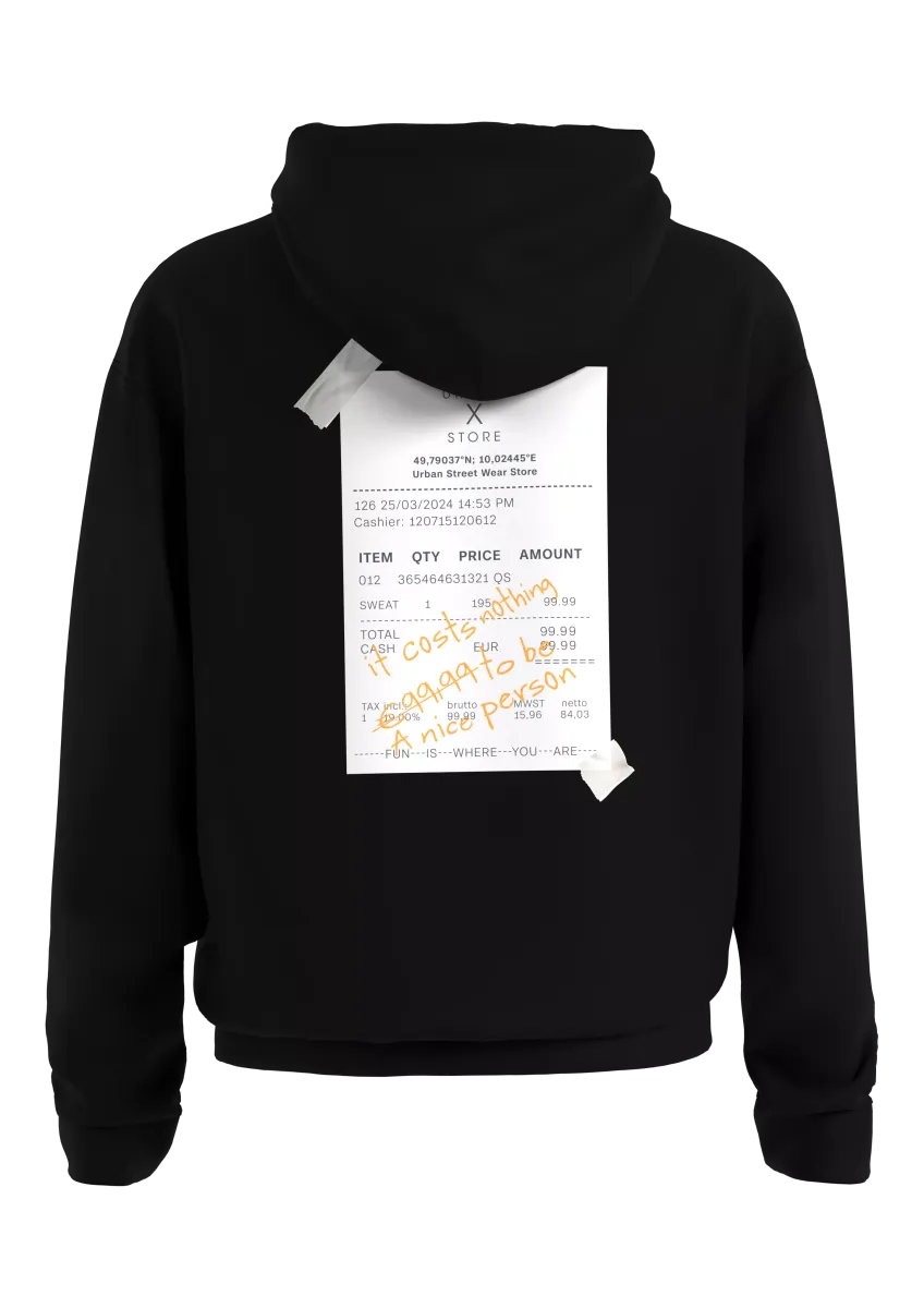 STREETS Kapsel Sweatshirt aus schwerer Baumwolle mit Front- und Rückenprint