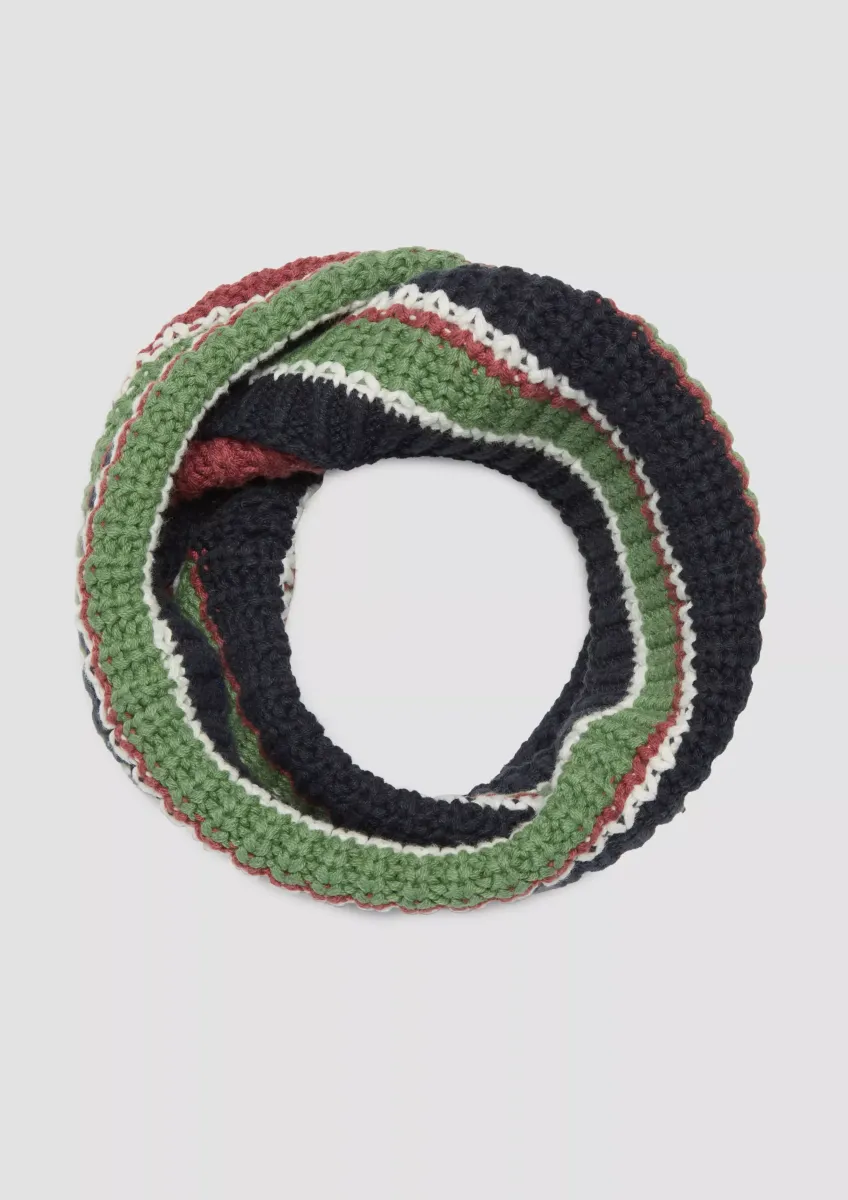 Strick-Snood in Streifenmuster