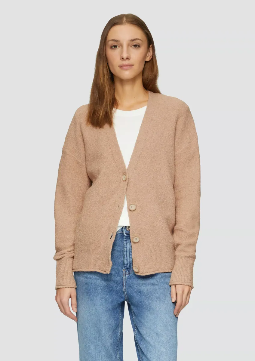 Strickjacke aus Baumwoll-Bouclé