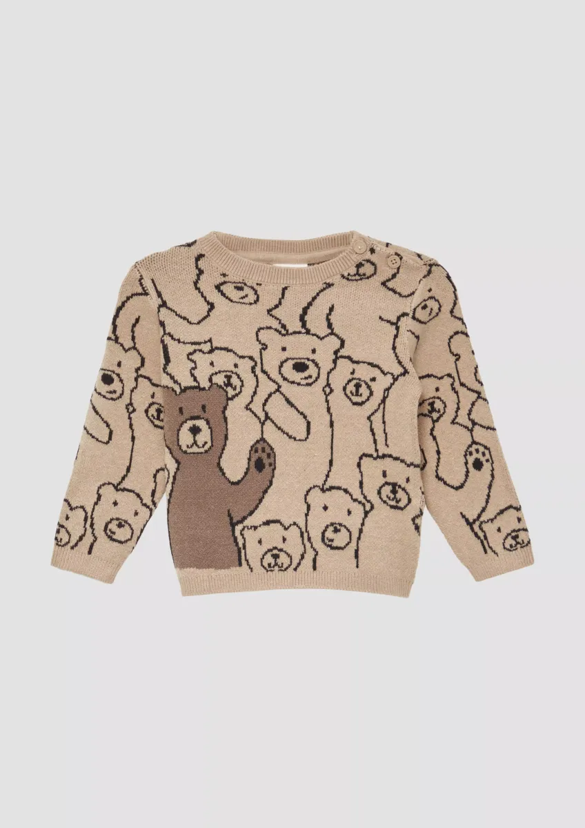Strickpullover mit Bären-Motiv