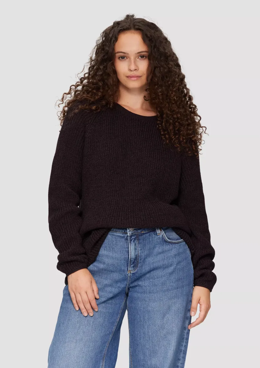 Strickpullover mit Raglanärmeln