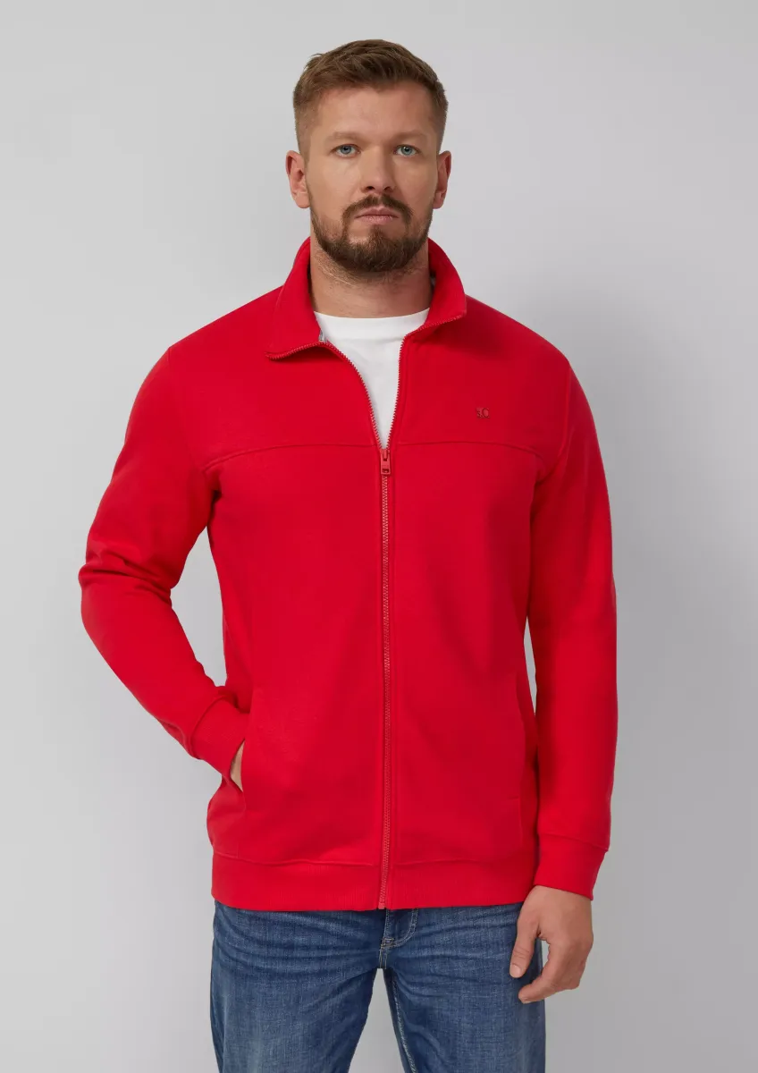 Sweatjacke mit Stehkragen