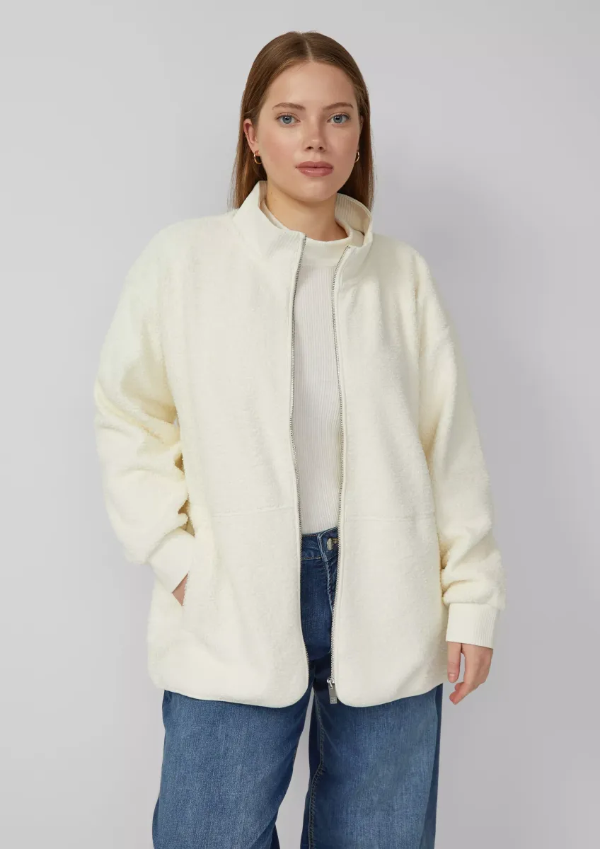 Sweatshirt aus Teddy-Plüsch