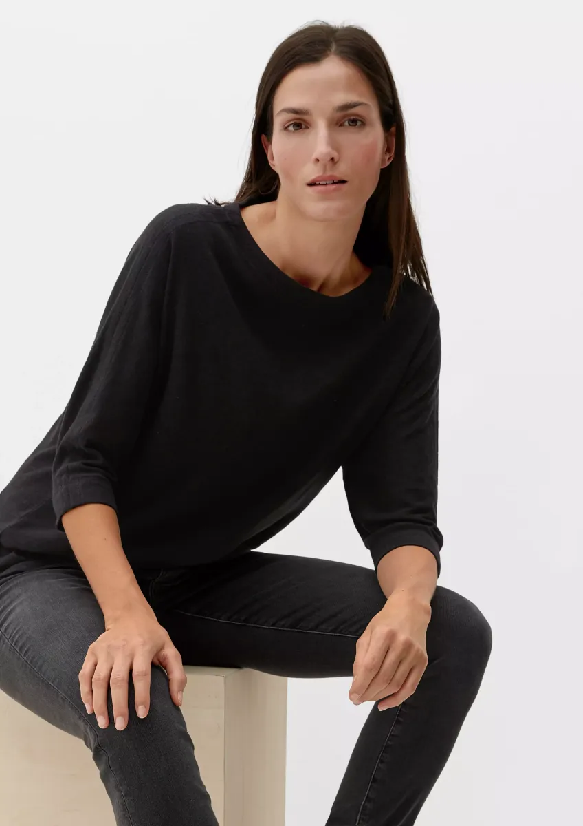 T-Shirt mit Fledermausärmeln