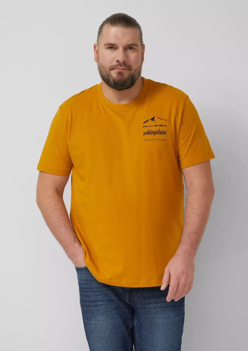 T-Shirt mit Frontprint aus Baumwolle