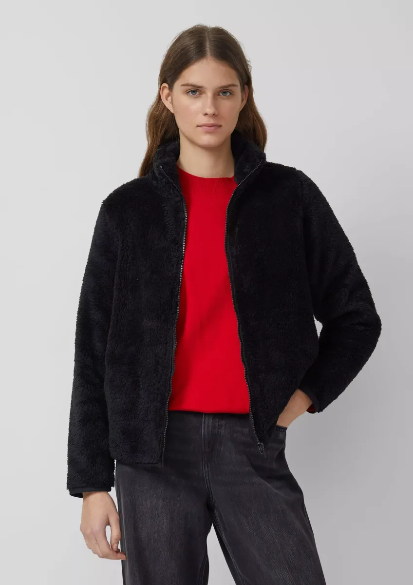 Teddy-Jacke mit Eingrifftaschen