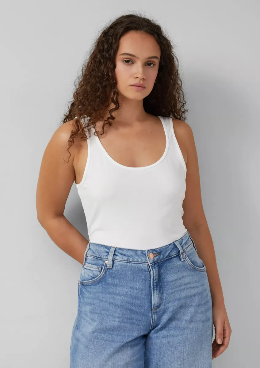 Top aus Baumwolljersey