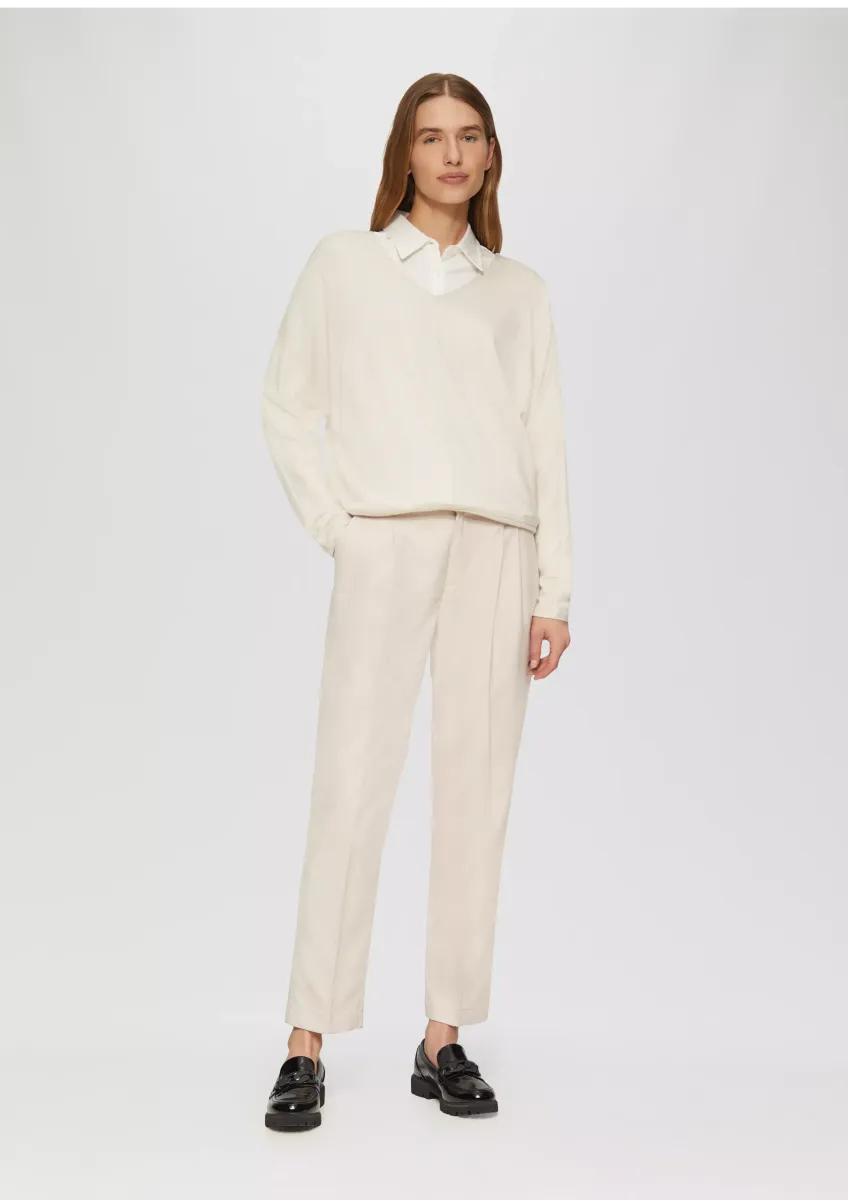 Twill-Hose mit Bundfalte