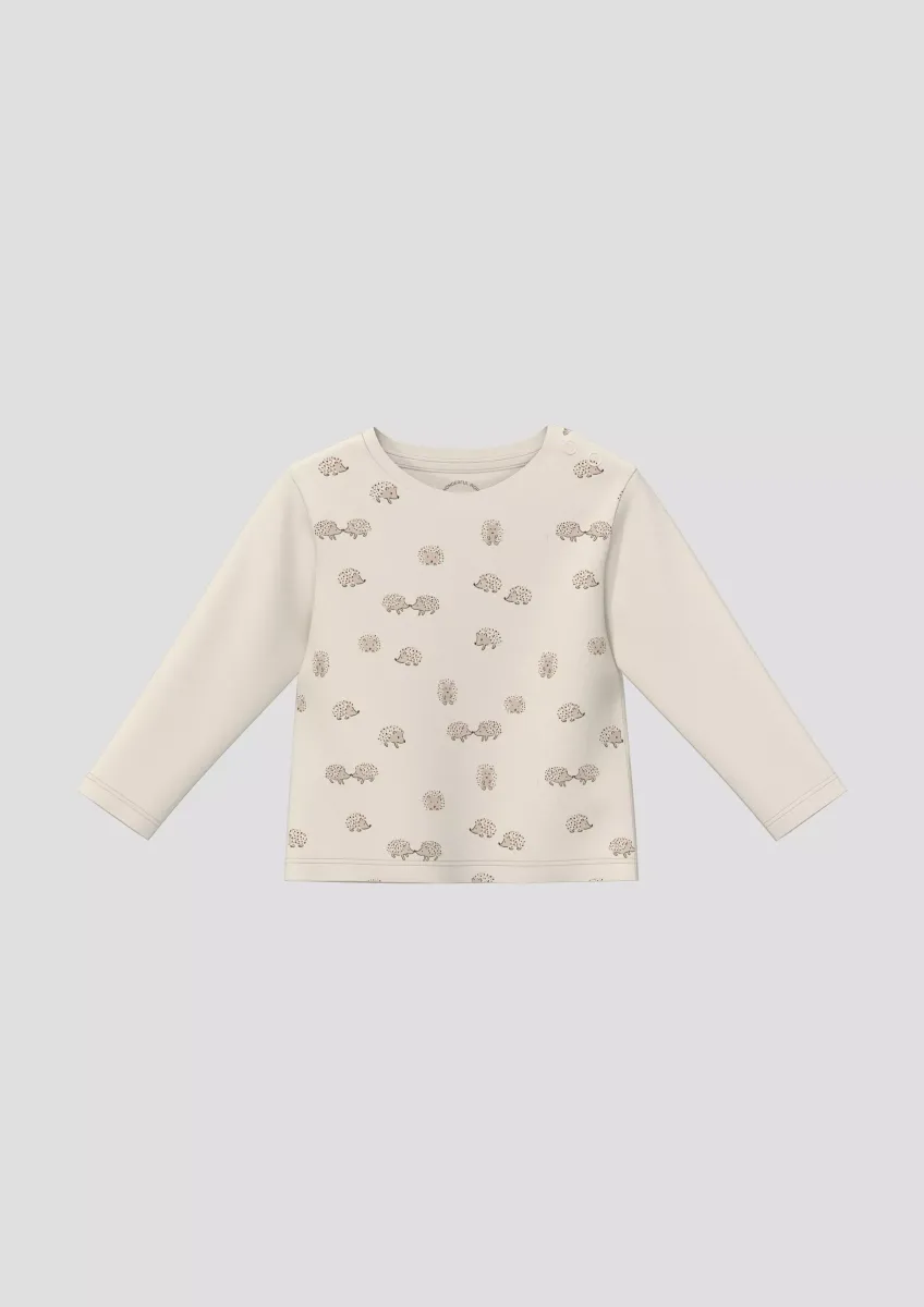 Unisex Baumwoll-Shirt mit Igel-Print