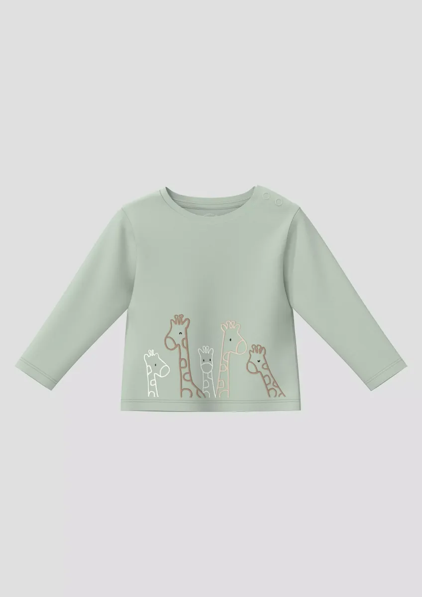 Unisex Longsleeve mit Giraffen-Print