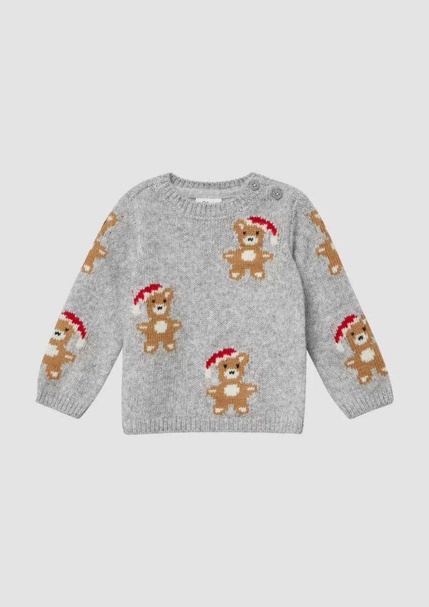 Unisex Strickpullover mit Weihnachtsmotiven