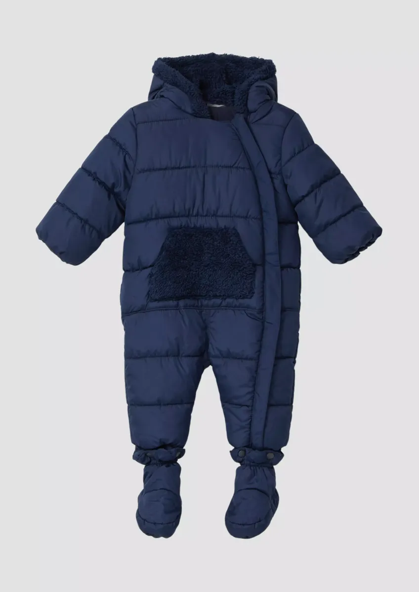 Unisex Wattierter Overall mit Kapuze