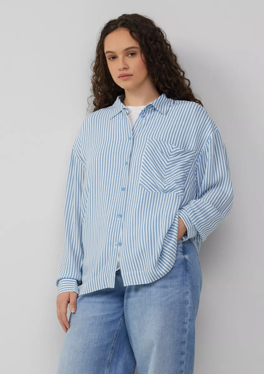 Verkürzte Bluse aus Viskose