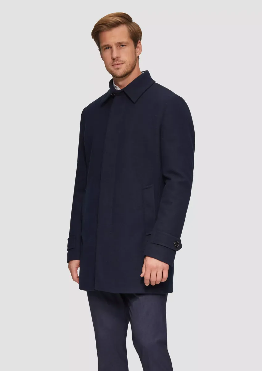 Wattierter Mantel in Woll-Optik