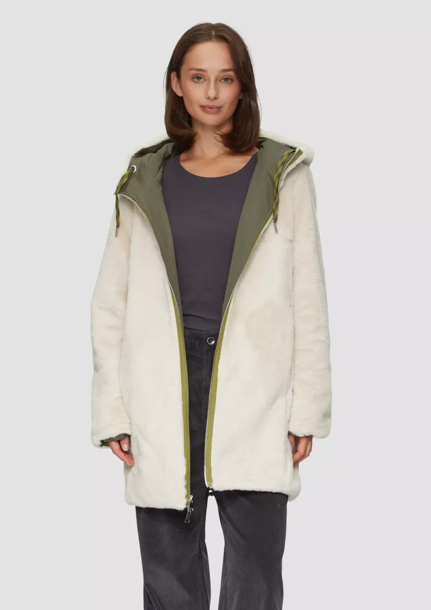 Wendbarer Parka mit Kunstfell