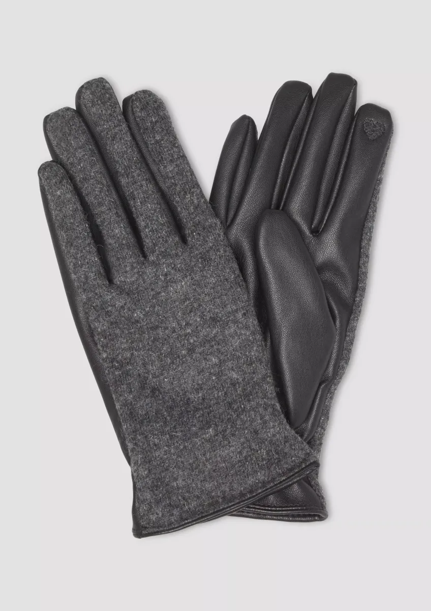 Wollmix-Handschuhe mit Touch-Funktion