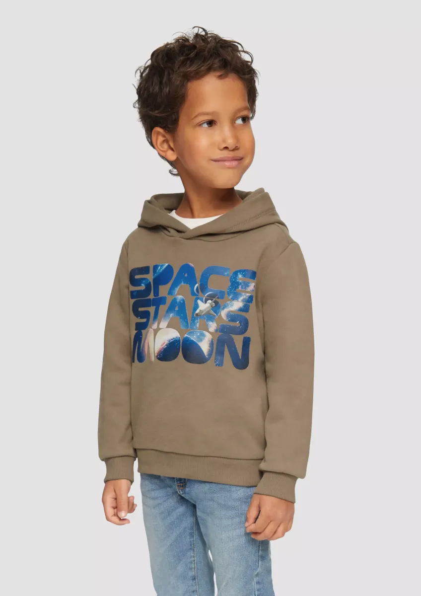 Wärmender Hoodie mit Frontprint