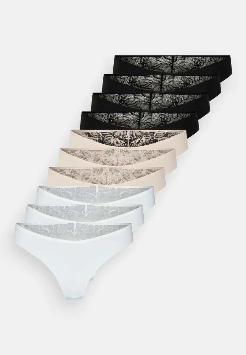 10 PACK - Slip - nude/white/black