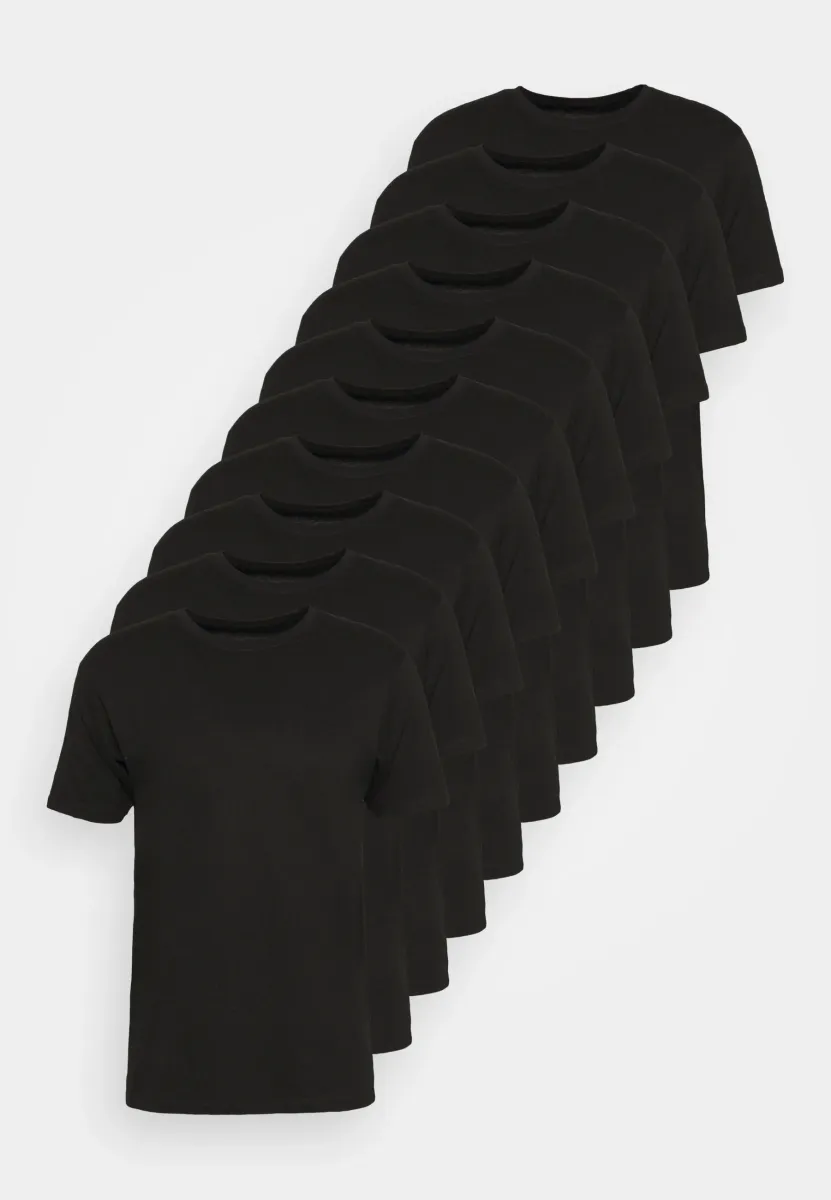10 PACK  - T-Shirt basic - black