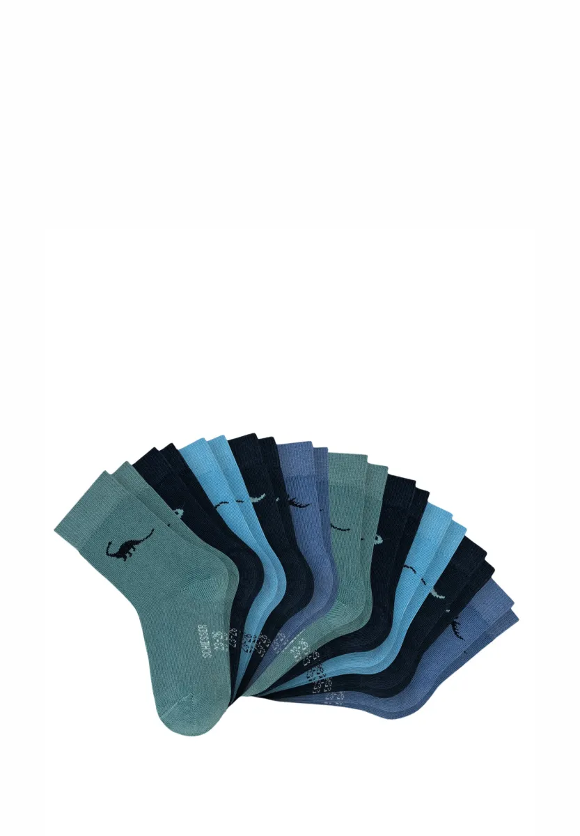 10ER PACK BASIC - Socken - blau