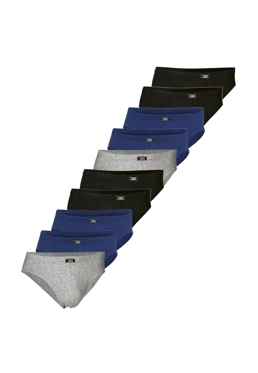 10ER PACK MINI - Slip - blau grau schwarz