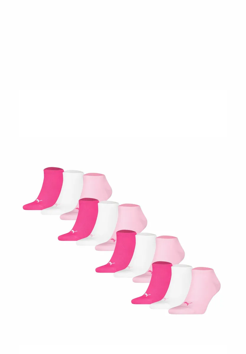 12 PACK - Socken - pink/weiß/rosa