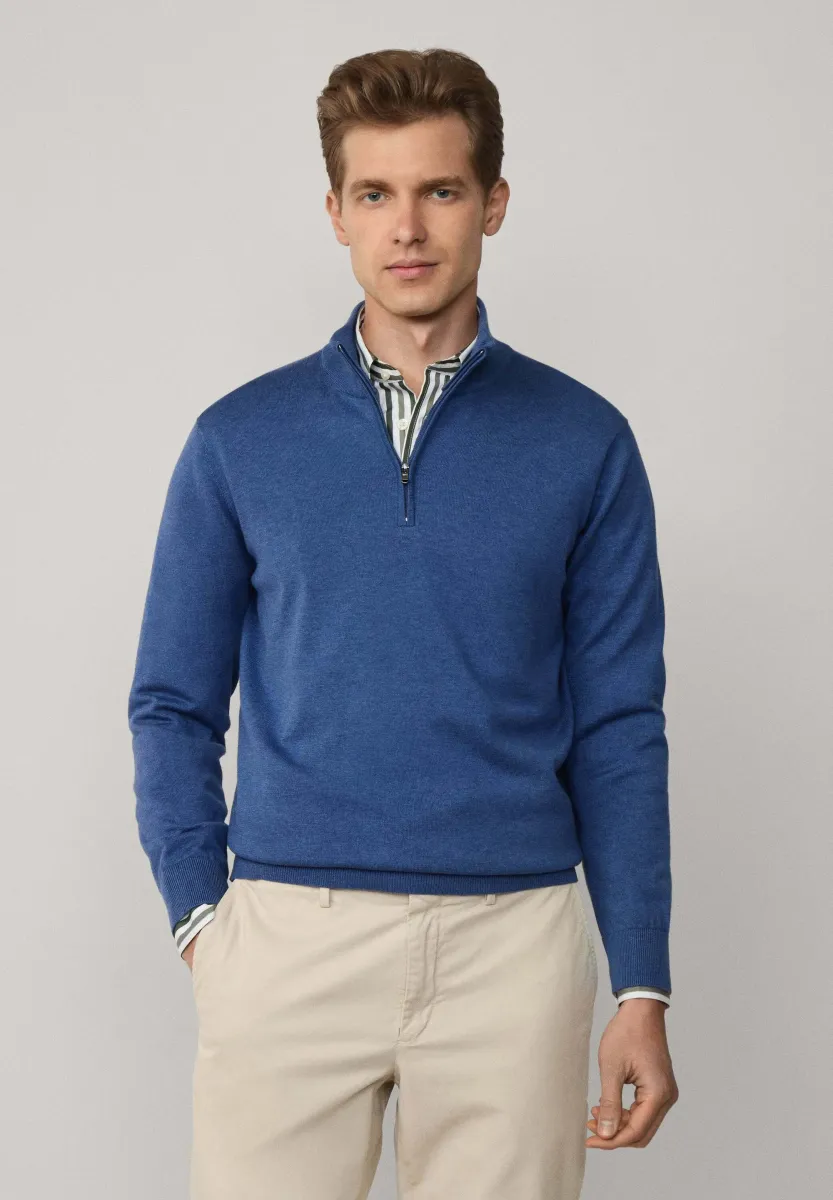 1/2 ZIP - Strickpullover - dark denim blue