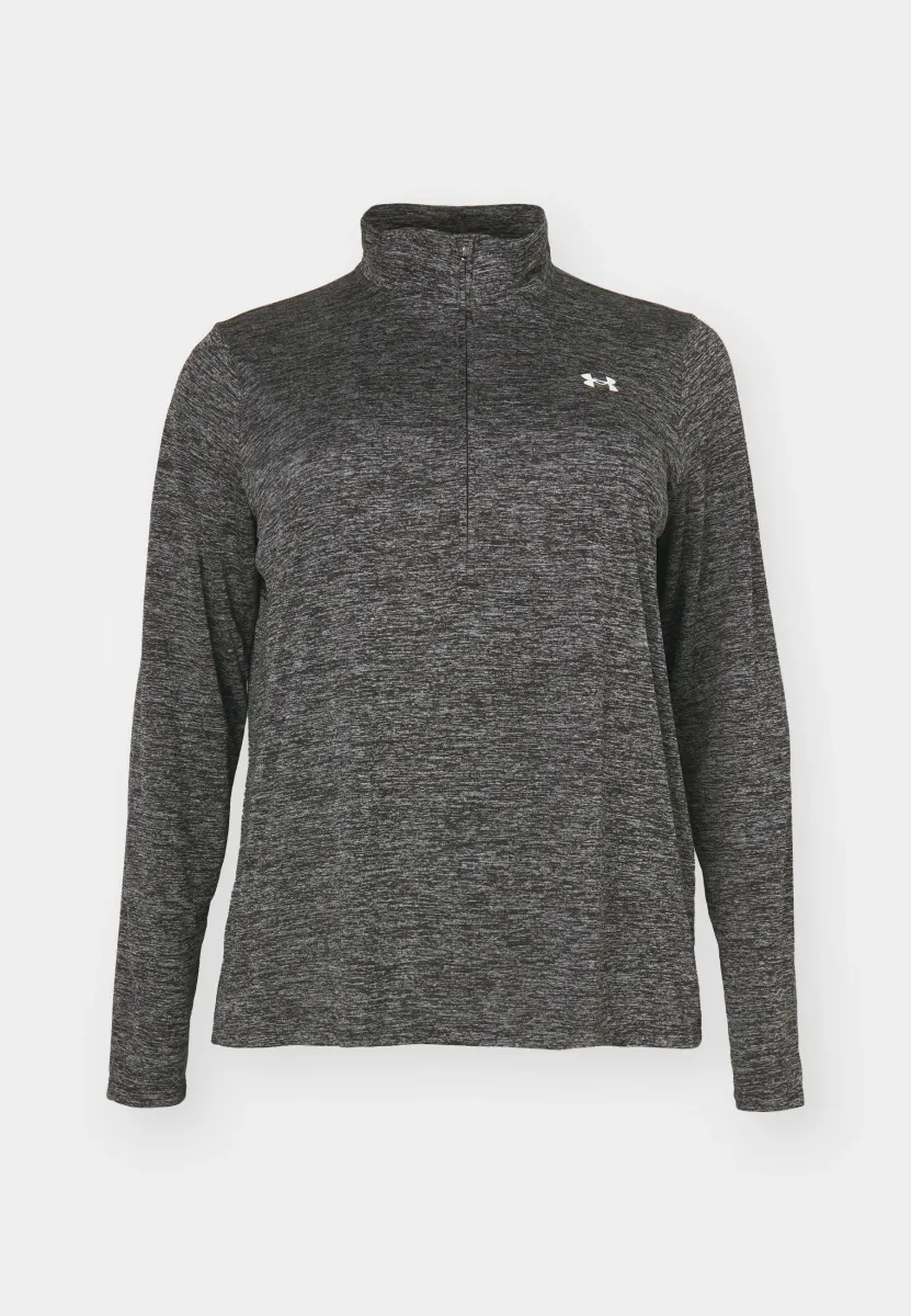 1/2 ZIP TWIST& - Langarmshirt - black/white