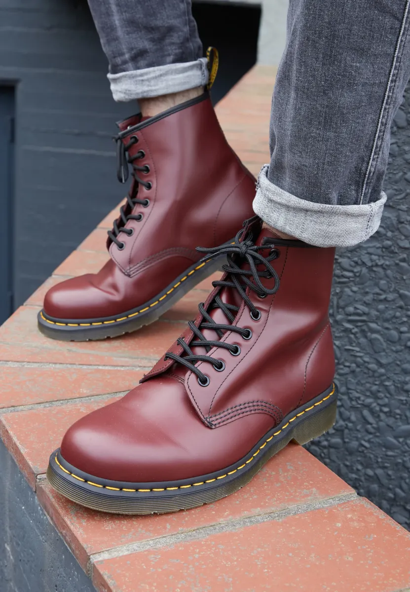 1460  BOOT - Schnürstiefelette - cherry red rouge