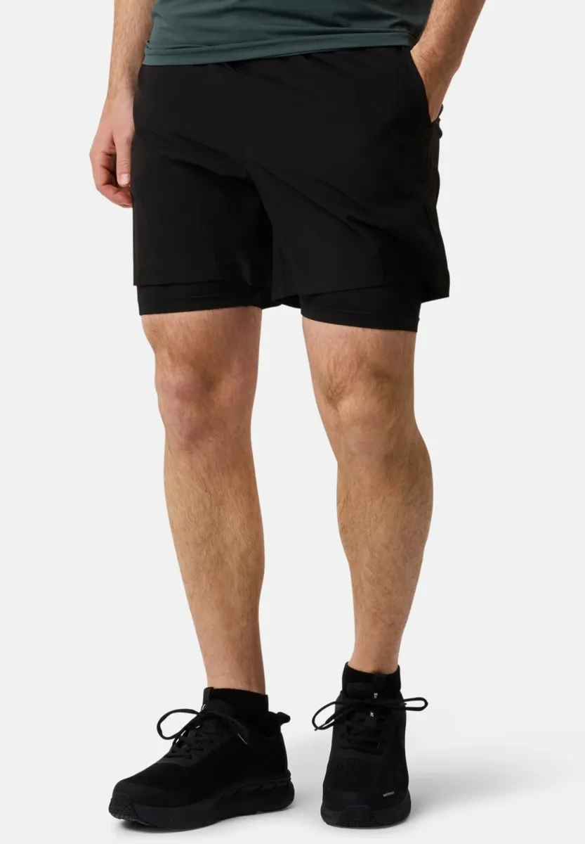 2-IN-1 - Kurze Sporthose - black