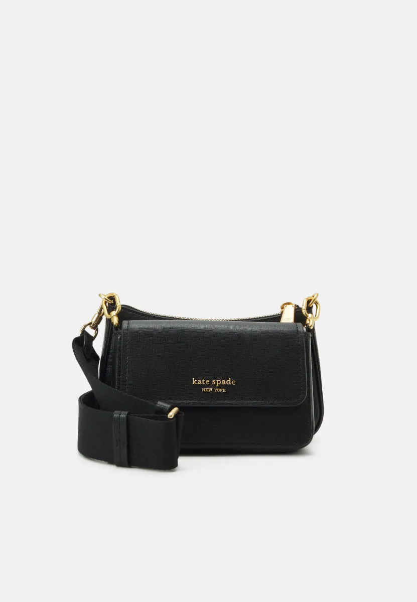 2 IN 1 MORGAN SAFFIANO DOUBLE CROSSBODY SET - Umhängetasche - black