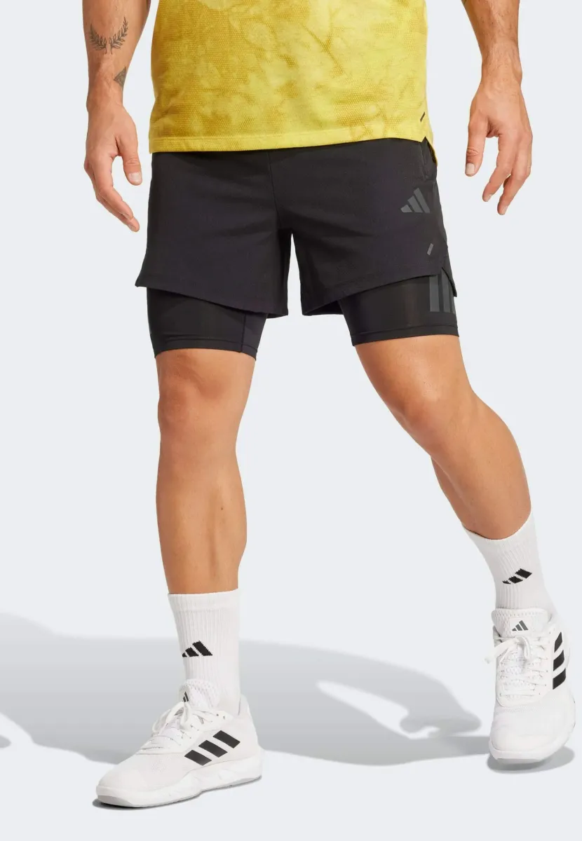 2-IN-1 POWER - 2-in-1 Shorts - black