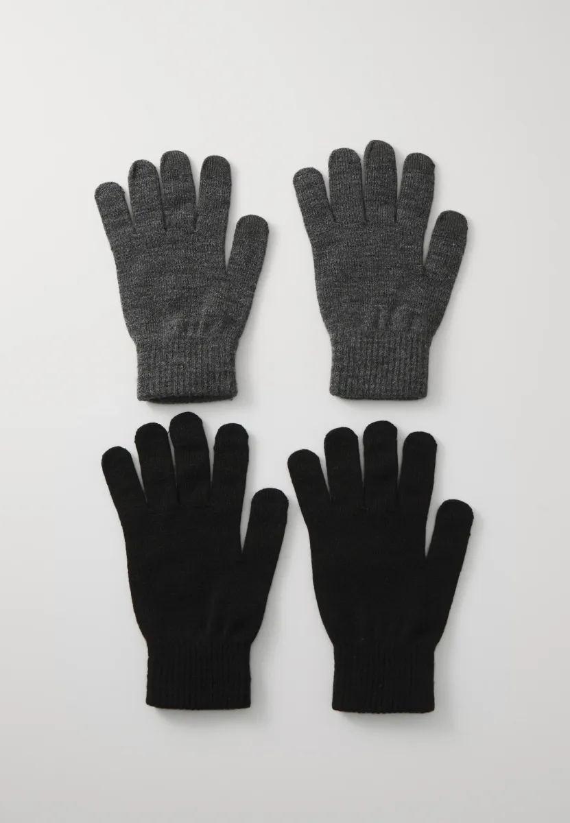 2 PACK - Fingerhandschuh - black/grey
