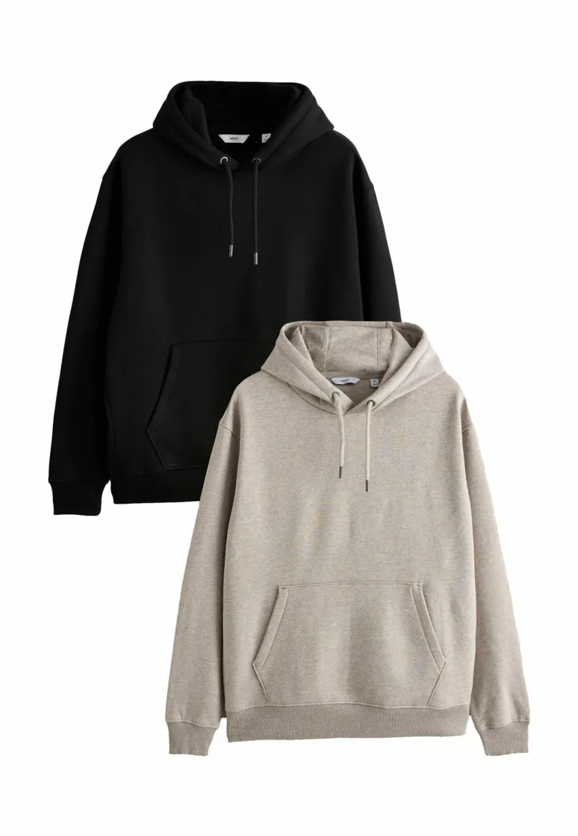2 PACK  - Kapuzenpullover - black neutral