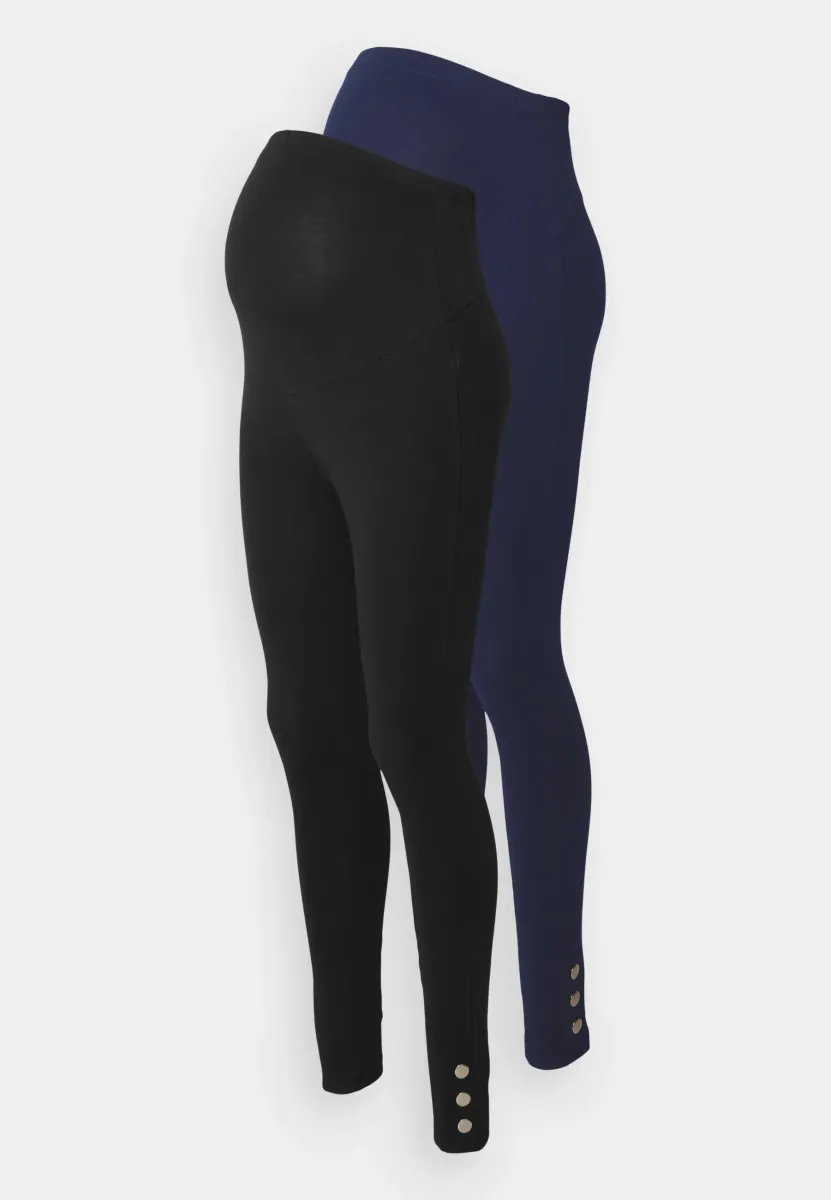 2 PACK - Leggings - Hosen - black/dark blue