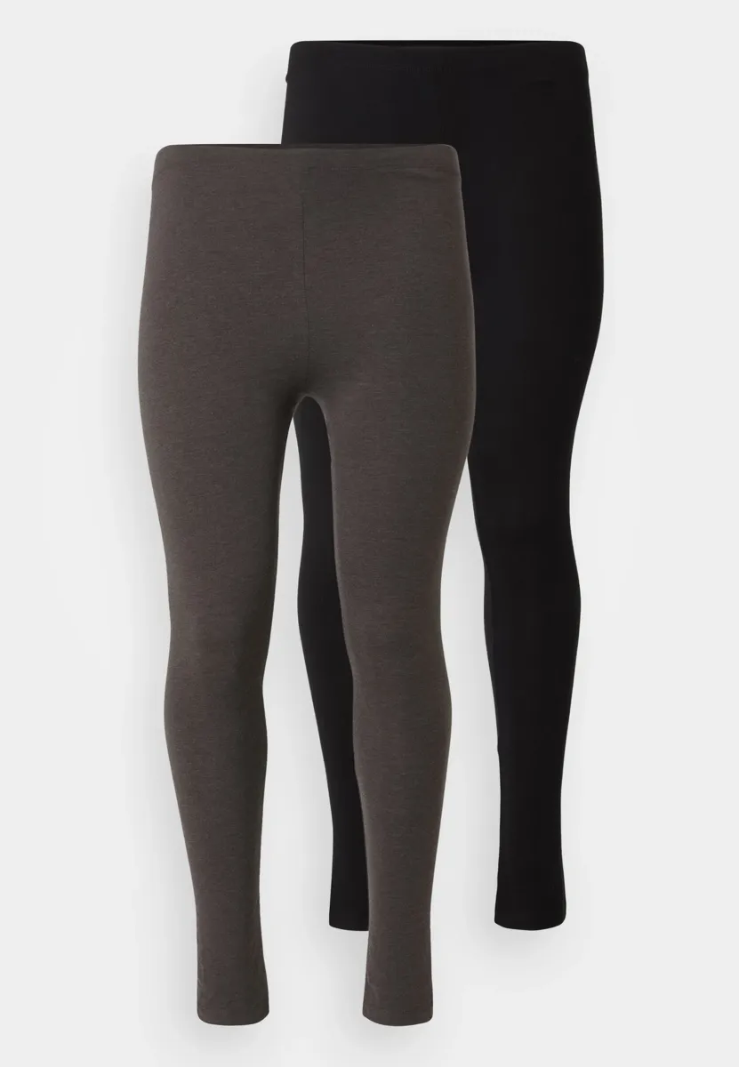 2 PACK - Leggings - Hosen - black/grey