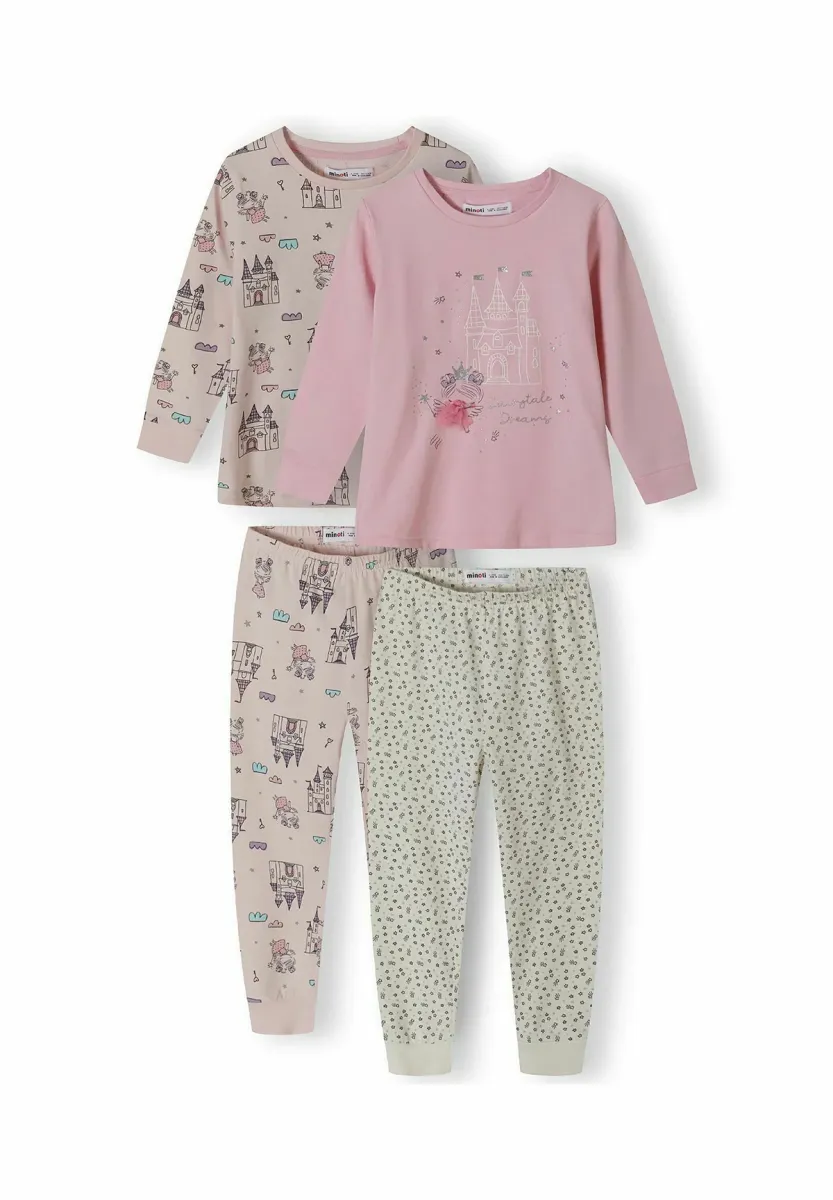 2 PACK LONG SLEEVE SET - Nachtwäsche Set - pink white