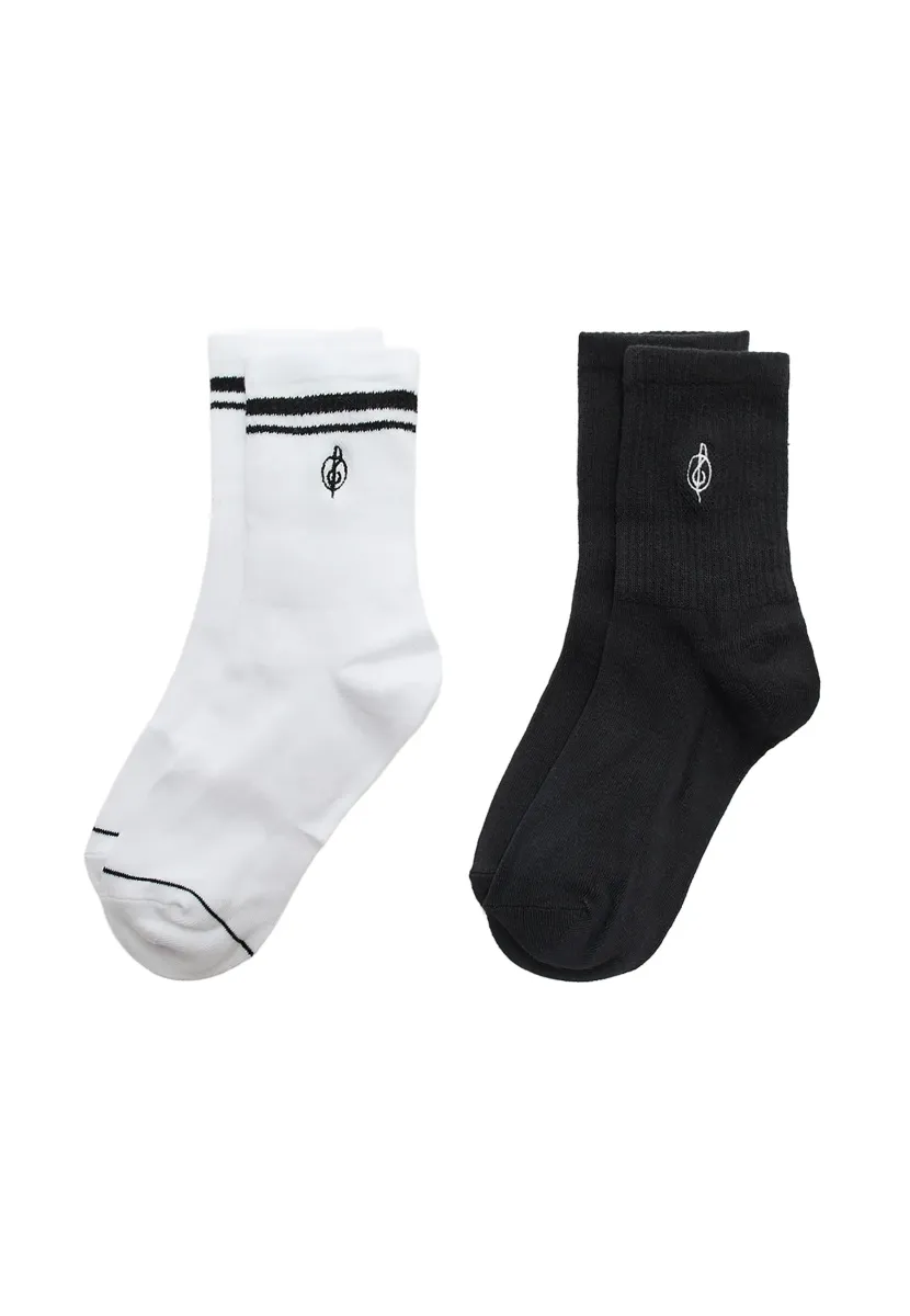 2-PACK OF STRIPED - Socken - black