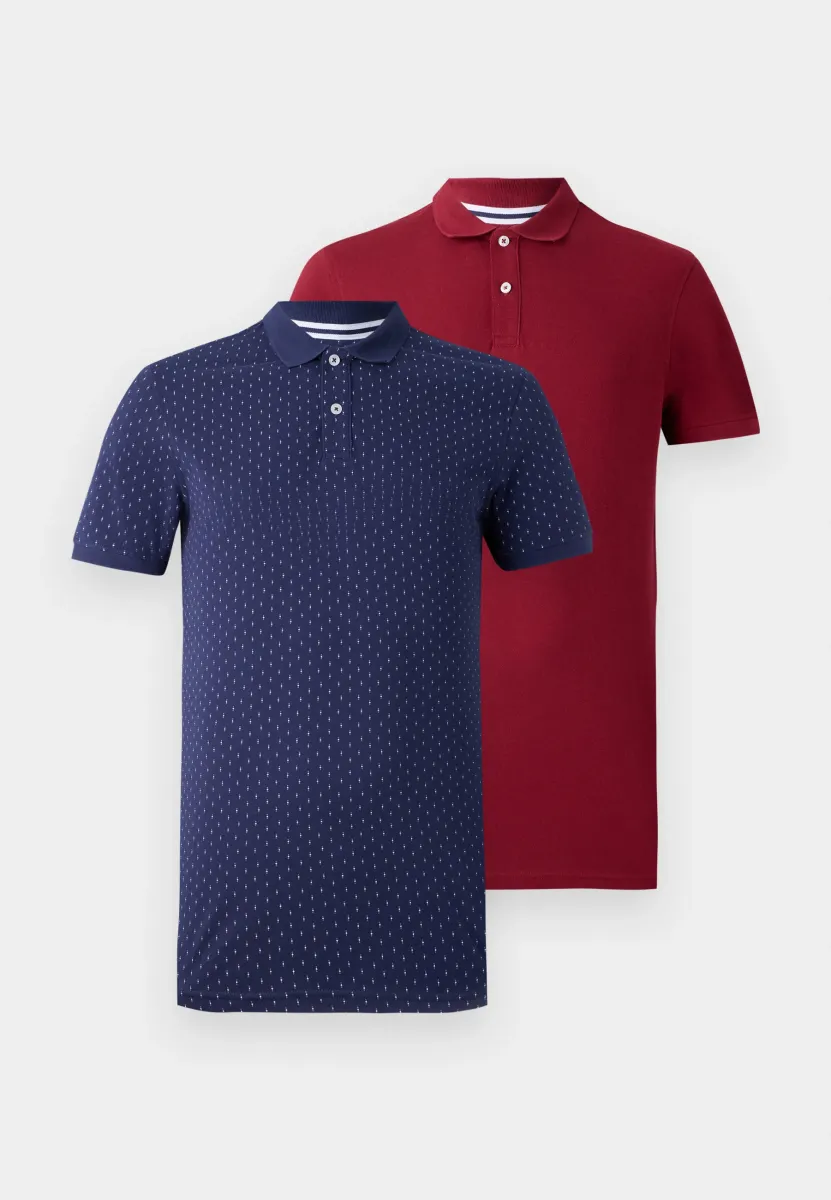 2 PACK - Poloshirt - naval academy/tibetan red