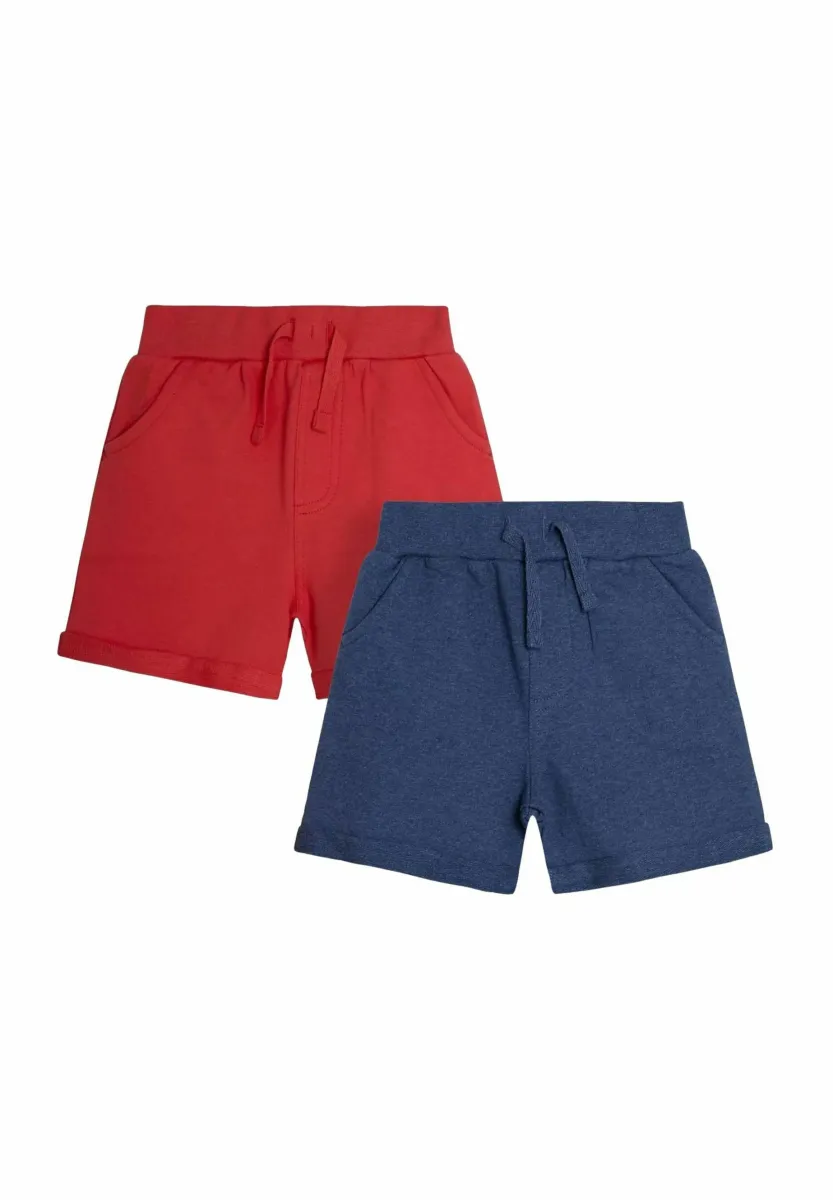2 PACK - Shorts - denim red