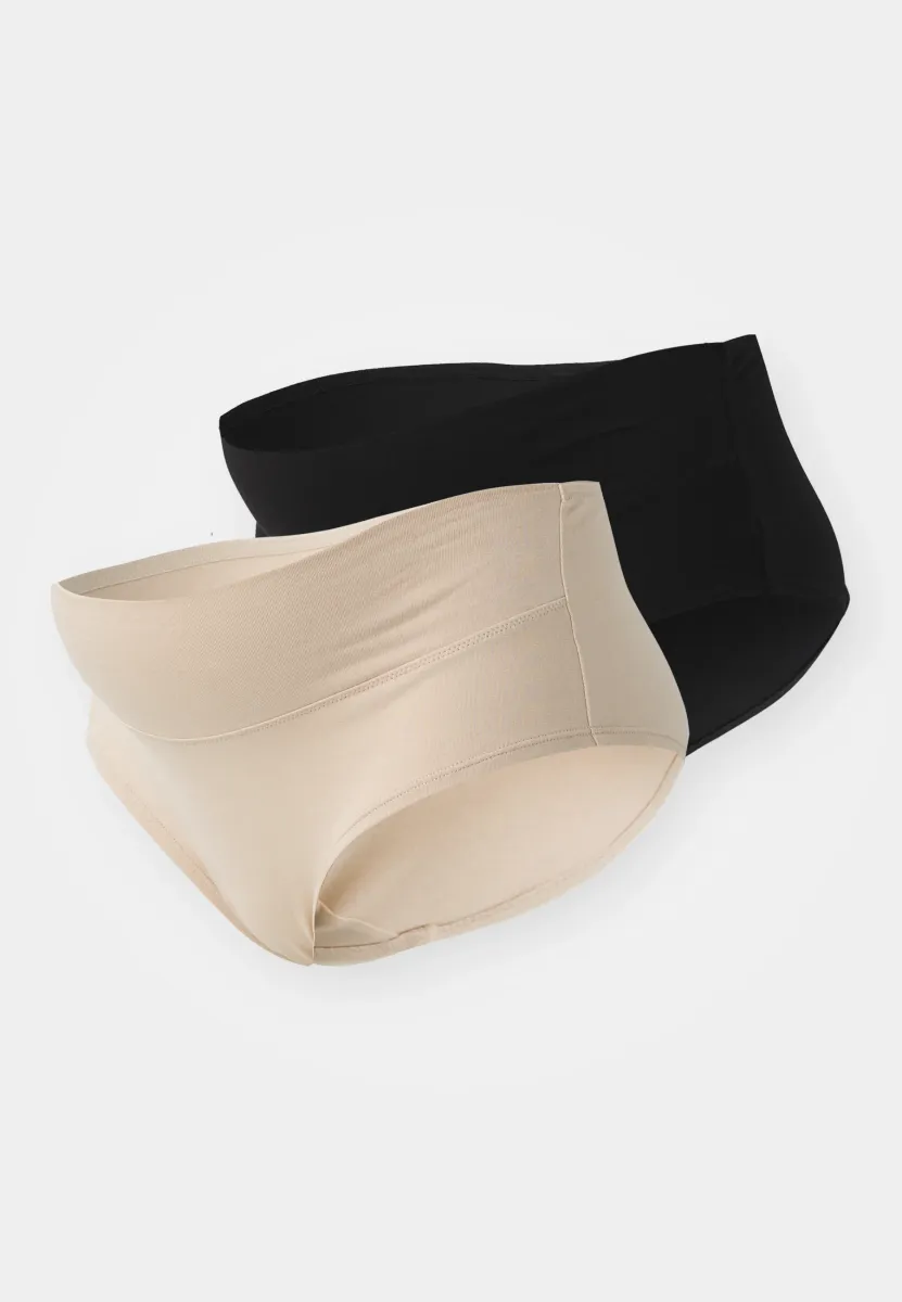 2 PACK - Slip - black/nude