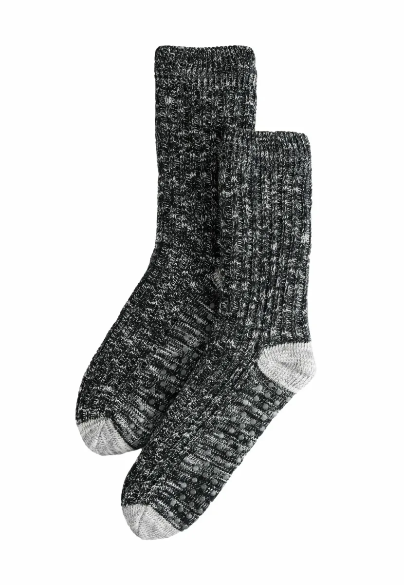 2 PACK - Socken - black borg lined twisted